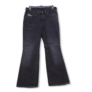 Diesel Jeans Denim 29 29x30 Women's ladies Daze 734 Flare Button fly Black